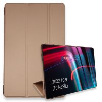 Newface iPad 2022 10.9 (10.nesil) Kılıf Tablet Smart Kılıf - Rose Gold