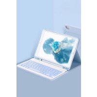 Newface iPad 9.7 (2018) Kılıf KC01 Smart Klavyeli Tablet Kılıfı - Mavi