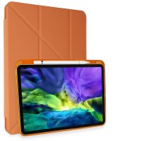 Newface iPad Air 4 10.9 Kılıf Kalemlikli Mars Tablet Kılıfı - Turuncu