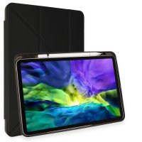 Newface iPad Air 5 (2022) Kılıf Kalemlikli Hugo Tablet Kılıfı - Siyah