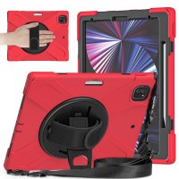 Newface iPad Pro 12.9 (2021) Kılıf Amazing Tablet Kapak - Kırmızı