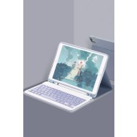 Newface iPad Pro 12.9 (2022) Kılıf KC01 Smart Klavyeli Tablet Kılıfı - Lacivert