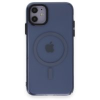 Newface iPhone 11 Kılıf Anka PC Magneticsafe Sert Metal Kapak - Sierra Blue
