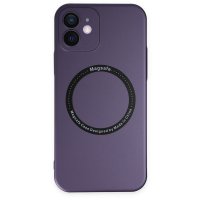 Newface iPhone 11 Kılıf Jack Magneticsafe Lens Silikon - Mor