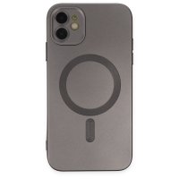 Newface iPhone 11 Kılıf Moshi Lens Magneticsafe Silikon - Füme