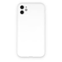 Newface iPhone 11 Kılıf Nano içi Kadife Silikon - Beyaz