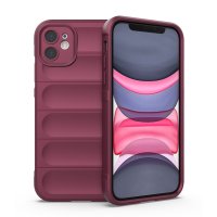 Newface iPhone 11 Kılıf Optimum Silikon - Bordo