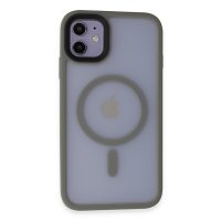 Newface iPhone 11 Kılıf Trex Magneticsafe Kapak - Gri