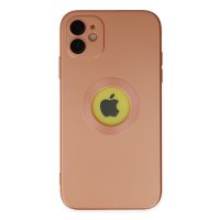 Newface iPhone 11 Kılıf Vamos Lens Silikon - Turuncu