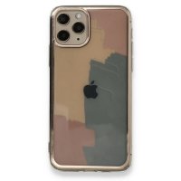 Newface iPhone 11 Pro Kılıf Çiçekli Silikon - Kırmızı