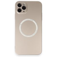 Newface iPhone 11 Pro Max Kılıf Jack Magneticsafe Lens Silikon - Gold
