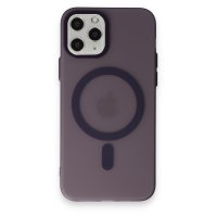 Newface iPhone 11 Pro Max Kılıf Lodos Magneticsafe Mat Kapak - Mor