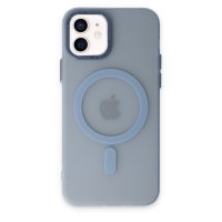 Newface iPhone 12 Kılıf Lodos Magneticsafe Mat Kapak - Sierra Blue