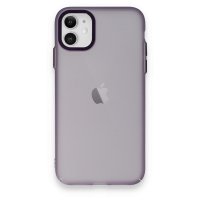 Newface iPhone 12 Kılıf Modos Metal Kapak - Derin Mor