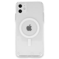 Newface iPhone 12 Mini Kılıf Magneticsafe Şeffaf Silikon - Şeffaf