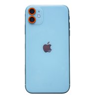 Newface iPhone 12 Mini Neon Fosforlu Kamera Lens - Turuncu