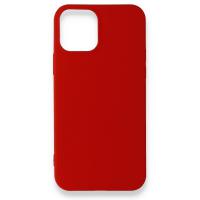 Newface iPhone 12 Kılıf First Silikon - Koyu Kırmızı