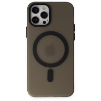 Newface iPhone 12 Pro Kılıf Lodos Magneticsafe Mat Kapak - Siyah