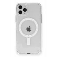 Newface iPhone 12 Pro Kılıf Magneticsafe Şeffaf Silikon - Şeffaf