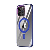 Newface iPhone 12 Pro Kılıf Mudo Magneticsafe Standlı Kapak - Lacivert