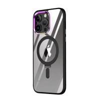 Newface iPhone 12 Pro Kılıf Mudo Magneticsafe Standlı Kapak - Siyah