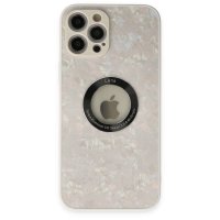 Newface iPhone 12 Pro Max Kılıf Estel Silikon - Estel Beyaz