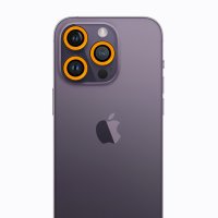 Newface iPhone 12 Pro Max Neon Fosforlu Kamera Lens - Sarı