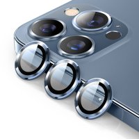 Newface iPhone 12 Pro Valdez Metal Kamera Lens - Mavi