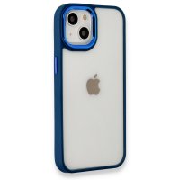 Newface iPhone 14 Kılıf Dora Kapak - Mavi