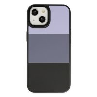 Newface iPhone 13 Kılıf King Kapak - Lila-Siyah