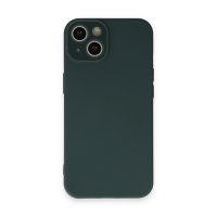 Newface iPhone 13 Kılıf Lansman Glass Kapak - Koyu Yeşil