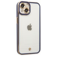 Newface iPhone 13 Kılıf Liva Lens Silikon - Mavi