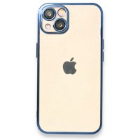 Newface iPhone 14 Plus Kılıf Razer Lensli Silikon - Açık Mavi