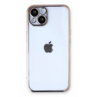 Newface iPhone 14 Plus Kılıf Razer Lensli Silikon - Gold