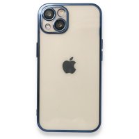 Newface iPhone 13 Kılıf Razer Lensli Silikon - Mavi