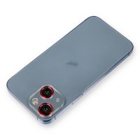 Newface iPhone 13 Metal Kamera Lens Koruma Cam - Kırmızı