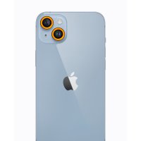 Newface iPhone 13 Neon Fosforlu Kamera Lens - Sarı