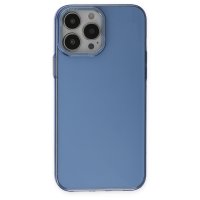 Newface iPhone 13 Pro Kılıf Anka PC Sert Metal Kapak - Mavi