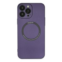 Newface iPhone 13 Pro Kılıf Jack Magneticsafe Lens Silikon - Mor