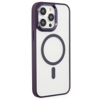 Newface iPhone 13 Pro Kılıf Room Magneticsafe Silikon - Derin Mor
