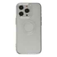 Newface iPhone 13 Pro Kılıf Santa Lens Silikon - Şeffaf
