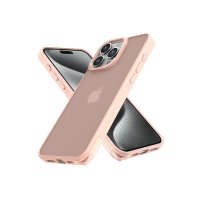 Newface iPhone 13 Pro Max Kılıf Elegant Kapak - Pudra