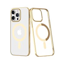 Newface iPhone 13 Pro Max Kılıf Element Magneticsafe Sert Kapak - Gold