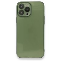 Newface iPhone 13 Pro Max Kılıf Fly Lens Silikon - Yeşil