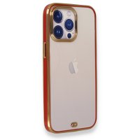 Newface iPhone 13 Pro Max Kılıf Liva Silikon - Kırmızı