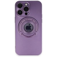 Newface iPhone 13 Pro Max Kılıf Lukka Magneticsafe Kapak - Derin Mor