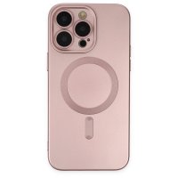 Newface iPhone 13 Pro Max Kılıf Moshi Lens Magneticsafe Silikon - Rose Gold