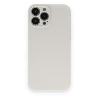 Newface iPhone 13 Pro Max Kılıf Nano içi Kadife Silikon - Beyaz