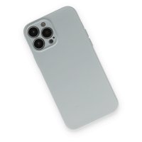 Newface iPhone 13 Pro Max Kılıf Nano içi Kadife Silikon - Buz Mavisi