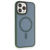 Newface iPhone 13 Pro Max Kılıf Trex Magneticsafe Kapak - Koyu Yeşil